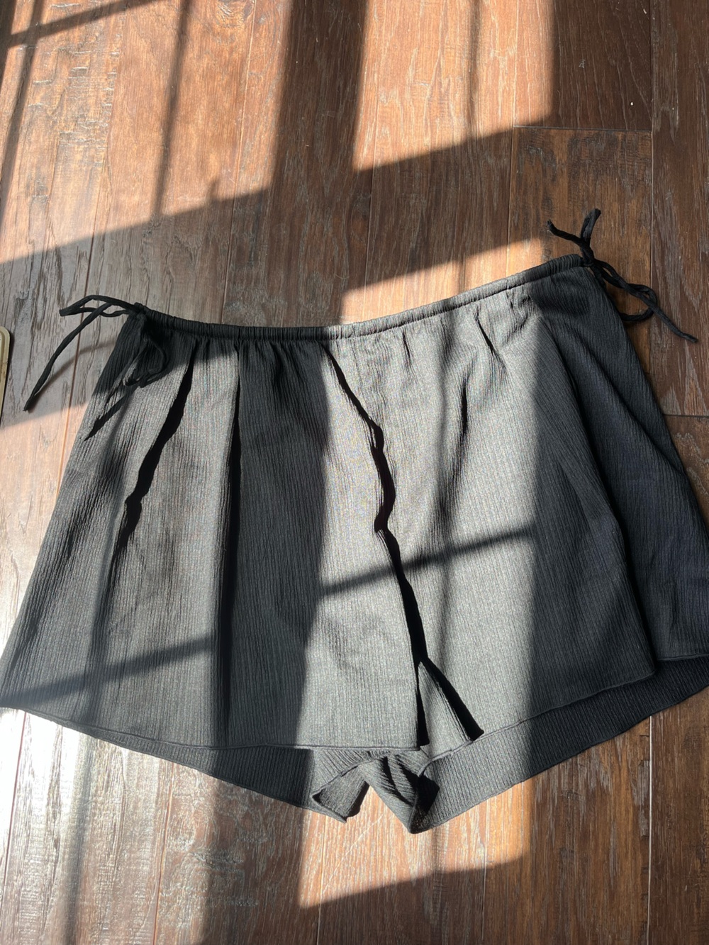H&M Black shorts  with Drawstring Waist and side ties
